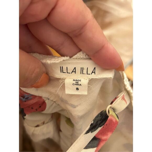 ILLA ILLA floral romper size S zipper and lined - Picture 3 of 9